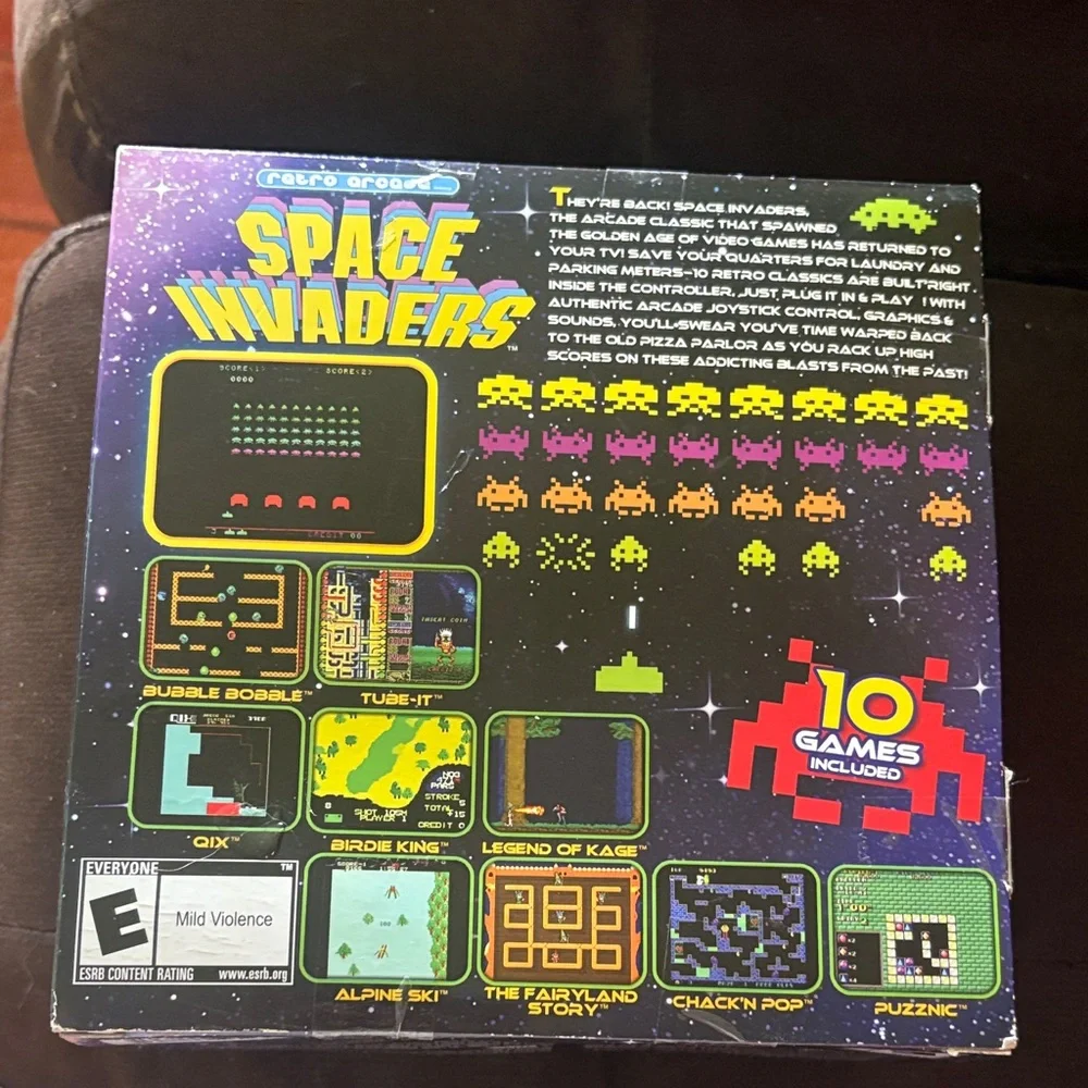Space Invaders TV Game - Black and Red